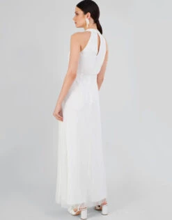 MONSOON Nikita Embellished Halter Bridal Maxi Dress Ivory -Amour Fashion 23 54078046 3
