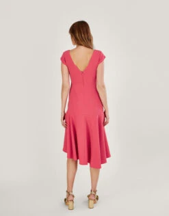 MONSOON Matilda Asymmetric Dress With Recycled Polyester Pink -Amour Fashion 23 54078210 3