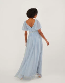 MONSOON Meghan Mesh Maxi Dress In Recycled Polyester -Amour Fashion 23 54081168 3