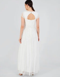 MONSOON Simone Bridal Maxi Dress Ivory -Amour Fashion 23 54081546 3