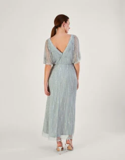 MONSOON Elizabeth Embellished Shorter Length Maxi Dress In Recycled Polyester Green -Amour Fashion 23 54083507 3