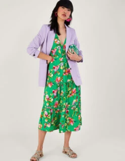 MONSOON Lilou Floral Tea Dress In Sustainable Viscose Green 8 MONSOON Lilou Floral Tea Dress In Sustainable Viscose Green -Amour Fashion 23 54276207 1