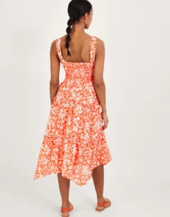 MONSOON Myra Hanky Hem Dress Orange -Amour Fashion 23 54279415 3