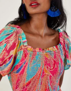 MONSOON Ariel Metallic Maxi Dress Multi -Amour Fashion 23 64024108 2