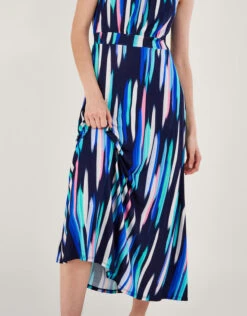 MONSOON Holly Print Halter Neck Maxi Dress Blue -Amour Fashion 23 64074761 2