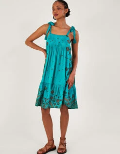 MONSOON Tile Print Flippy Dress Blue 8 MONSOON Tile Print Flippy Dress Blue -Amour Fashion 23 64177880 2