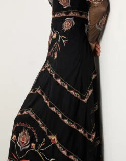 MONSOON Sophie Embellished Maxi Dress In Recycled Polyester Black -Amour Fashion 24 24301401 5