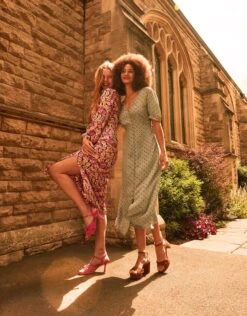 MONSOON Emery Embellished Print Dress Blue 10 MONSOON Emery Embellished Print Dress Blue -Amour Fashion 24 34101480 6