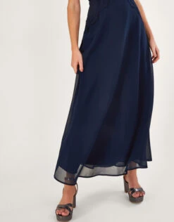 MONSOON Louise Lace Shorter Length Dress Blue -Amour Fashion 24 54075961 5