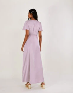 MONSOON Ivy Satin Maxi Dress Mink -Amour Fashion 24 54077455 5