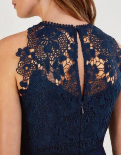 MONSOON Lena Lace Maxi Dress Blue -Amour Fashion 24 54078361 5