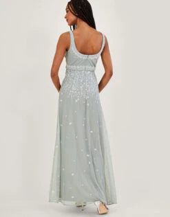 MONSOON Eugiene Embroidered Maxi Dress Green 10 MONSOON Eugiene Embroidered Maxi Dress Green -Amour Fashion 24 54079127 3