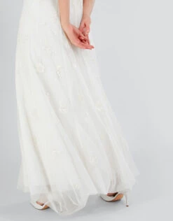 MONSOON Caroline Embellished Bridal Dress Ivory -Amour Fashion 24 54081646 4