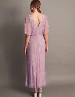 MONSOON Elizabeth Embellished Shorter Length Maxi Dress Pink -Amour Fashion 24 54083655 3