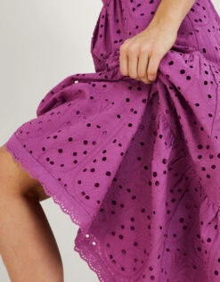 MONSOON Fabiola Broderie Dress Purple -Amour Fashion 24 54088804 4
