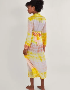 MONSOON Premium Tie Dye Maxi Kaftan Dress Yellow 13 MONSOON Premium Tie Dye Maxi Kaftan Dress Yellow -Amour Fashion 24 54153814 3
