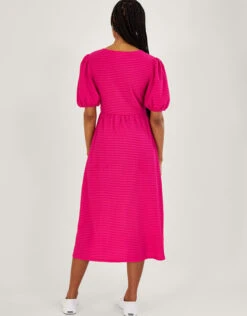MONSOON Twist Detail Jersey Midi Dress Pink -Amour Fashion 24 54273410 3