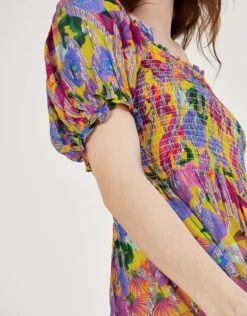 MONSOON Suzannah Metallic Print Maxi Dress Yellow 10 MONSOON Suzannah Metallic Print Maxi Dress Yellow -Amour Fashion 24 54288114 4