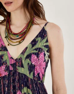 MONSOON Helen Embellished Maxi Dress In Recycled Polyester Black -Amour Fashion 24 54291001 4