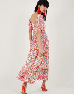 MONSOON Julietta Floral Maxi Dress In Sustainable Viscose Ivory -Amour Fashion 24 54291746 3
