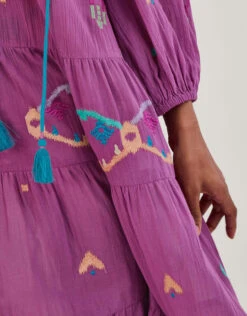 MONSOON Abstract Geometric Print Embroidered Midi Dress 10 MONSOON Abstract Geometric Print Embroidered Midi Dress -Amour Fashion 24 54298081 4