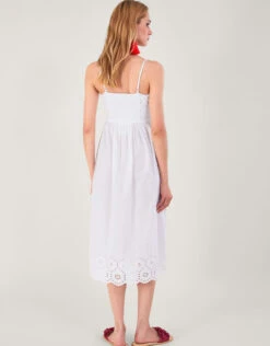 MONSOON Broderie Neck And Hem Cami Dress White -Amour Fashion 24 54315213 3