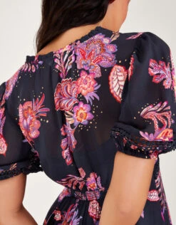 MONSOON Finn Hanky Hem Dress In Sustainable Viscose Blue 9 MONSOON Finn Hanky Hem Dress In Sustainable Viscose Blue -Amour Fashion 24 64019661 3