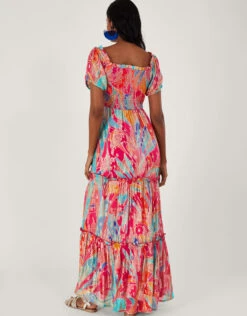 MONSOON Ariel Metallic Maxi Dress Multi -Amour Fashion 24 64024108 3