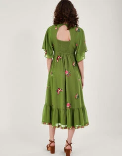 MONSOON Renee Wrap Dress Green -Amour Fashion 24 64024207 3