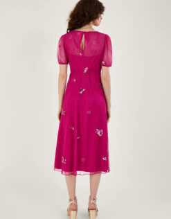 MONSOON Allie Wrap Dress Pink -Amour Fashion 24 64024810 3