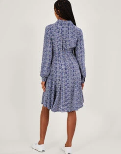 MONSOON Josephina Print Shirt Dress Blue -Amour Fashion 24 64043702 3