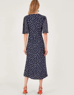 MONSOON Rori Embroidered Tea Dress Blue -Amour Fashion 24 64044361 3