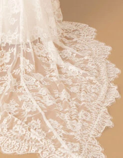 MONSOON Cecily Bridal Bardot Lace Maxi Dress Ivory -Amour Fashion 24 84013146 5