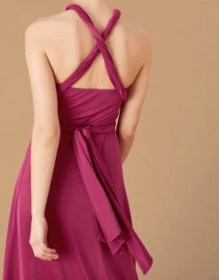 MONSOON Tallulah Twist Me Tie Me Jersey Bridesmaid Dress Pink -Amour Fashion 24 84229110 5