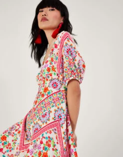 MONSOON Julietta Floral Maxi Dress In Sustainable Viscose Ivory -Amour Fashion 25 54291746 4