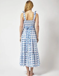 DEEBA Willa Print Tiered Dress White -Amour Fashion 25 54295413 6