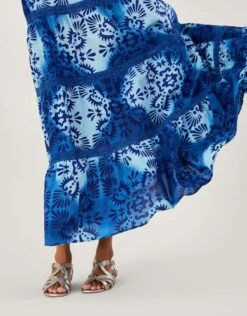 MONSOON Tile Batik Print Cami Midi Dress Blue -Amour Fashion 25 54297602 4
