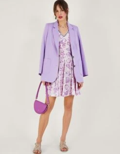 MONSOON Embellished Shell Print Short Dress Pink -Amour Fashion 25 54298410 4