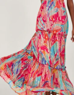 MONSOON Ariel Metallic Maxi Dress Multi -Amour Fashion 25 64024108 4
