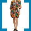 Scotch And Soda Print Puff Sleeve Dress Multi -Amour Fashion 51 41494308 1