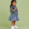 MONSOON Baby Floral Puff Sleeve Dress Blue -Amour Fashion 51 51213402 6
