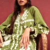 MONSOON Embroidered Pineapple Applique Dress In Linen Blend Green -Amour Fashion 51 54272707 6
