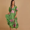 MONSOON Embroidered Chevron Artisanal Dress Green -Amour Fashion 51 54283707 6