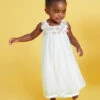 MONSOON Baby Fiona 3D Flower Swing Dress Ivory -Amour Fashion 51 61301326