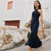 MONSOON Clo Crossover Maxi Dress Blue -Amour Fashion 51 64074661 7